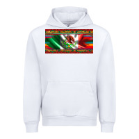 White mexico flag serape roses leopard and glitter licanse plate Urban Hoodie - Artiststas