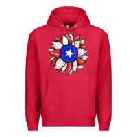 Cardinal sunflower puerto rico flag Premium Hoodie - JahusDesignShop