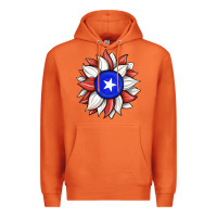 Carrot sunflower puerto rico flag Premium Hoodie - JahusDesignShop
