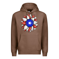 Chestnut sunflower puerto rico flag Premium Hoodie - JahusDesignShop