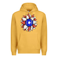 Mustard sunflower puerto rico flag Premium Hoodie - JahusDesignShop