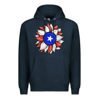 Navy sunflower puerto rico flag Premium Hoodie - JahusDesignShop