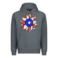 Rock sunflower puerto rico flag Premium Hoodie - JahusDesignShop