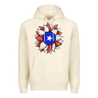 Sandshell sunflower puerto rico flag Premium Hoodie - JahusDesignShop