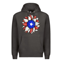 Smoke sunflower puerto rico flag Premium Hoodie - JahusDesignShop