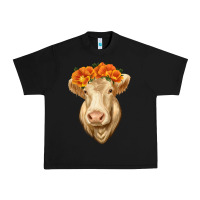 Black Charolais Cow Urban Heavy Tee - RanaPortraitStore