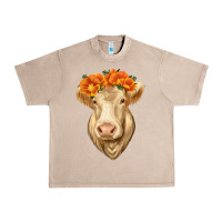 French Oak Charolais Cow Urban Heavy Tee - RanaPortraitStore