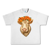Lunar Rock Charolais Cow Urban Heavy Tee - RanaPortraitStore