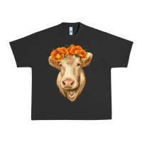 Pigment Black Charolais Cow Urban Heavy Tee - RanaPortraitStore