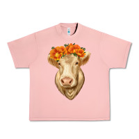 Salmon Charolais Cow Urban Heavy Tee - RanaPortraitStore