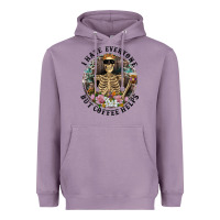 Lavender I Hate Everyone But Coffee Helps With Flowers Heavyweight Hoodie - RanaPortraitStore