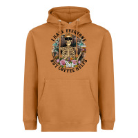 Meerkat I Hate Everyone But Coffee Helps With Flowers Heavyweight Hoodie - RanaPortraitStore