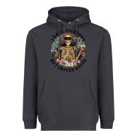 Smoke I Hate Everyone But Coffee Helps With Flowers Heavyweight Hoodie - RanaPortraitStore