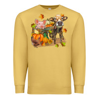 Antique Gold fall farm animals Premium Sweatshirt - Zillion Design Studio