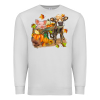 Dove Grey fall farm animals Premium Sweatshirt - Zillion Design Studio