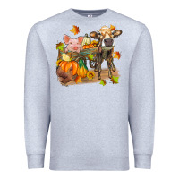 Heather Grey fall farm animals Premium Sweatshirt - Zillion Design Studio