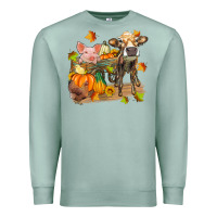 Seafoam fall farm animals Premium Sweatshirt - Zillion Design Studio