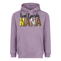Lavender ballpark nana with leopard Heavyweight Hoodie - texasbilliewilder