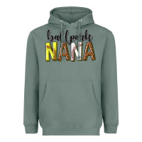 Sage ballpark nana with leopard Heavyweight Hoodie - texasbilliewilder