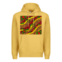 Antique Gold merry with mistletoe Premium Hoodie - AdoDesignShop