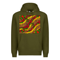 Army Green merry with mistletoe Premium Hoodie - AdoDesignShop
