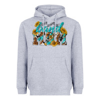 Heather Grey band mom Heavyweight Hoodie - texasbilliewilder