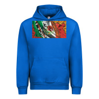 Cobalt mexico flag cowhide leopard sunflower and roses licanse  plate Urban Hoodie - Artiststas