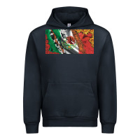 Navy mexico flag cowhide leopard sunflower and roses licanse  plate Urban Hoodie - Artiststas