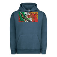 Pigment Midnight Navy mexico flag cowhide leopard sunflower and roses licanse  plate Urban Hoodie - Artiststas