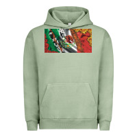 Pigment Oil Green mexico flag cowhide leopard sunflower and roses licanse  plate Urban Hoodie - Artiststas