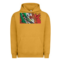 Pigment Peanut Butter mexico flag cowhide leopard sunflower and roses licanse  plate Urban Hoodie - Artiststas