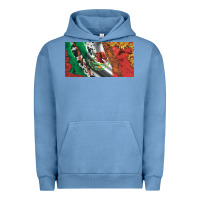 Pigment Pebble Blue mexico flag cowhide leopard sunflower and roses licanse  plate Urban Hoodie - Artiststas