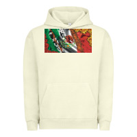 Pigment Pistachio mexico flag cowhide leopard sunflower and roses licanse  plate Urban Hoodie - Artiststas