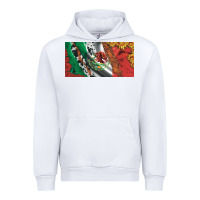White mexico flag cowhide leopard sunflower and roses licanse  plate Urban Hoodie - Artiststas