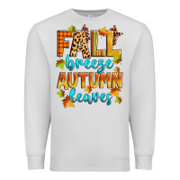 Fall Breeze Autumn Leaves Premium Sweatshirt | Teevron