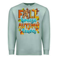 Seafoam fall breeze autumn leaves Premium Sweatshirt - Zillion Design Studio