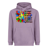 Lavender always unique totally intelligent sometimes myster Heavyweight Hoodie - Zillion Design Studio