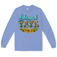 Colony Blue blessed yaya Long Sleeve Tee - BarkalooDesign