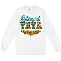 White blessed yaya Long Sleeve Tee - BarkalooDesign