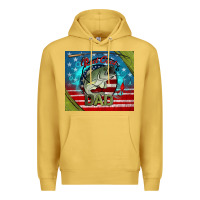 Antique Gold reel cool dad fishing Premium Hoodie - Jasminsmagicworld