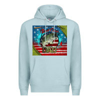 Blue Mist reel cool dad fishing Premium Hoodie - Jasminsmagicworld
