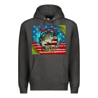 Charcoal Heather reel cool dad fishing Premium Hoodie - Jasminsmagicworld