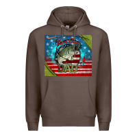 Coffee reel cool dad fishing Premium Hoodie - Jasminsmagicworld