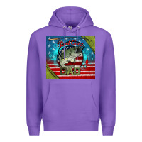 Purple reel cool dad fishing Premium Hoodie - Jasminsmagicworld