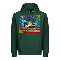 Sports Green reel cool dad fishing Premium Hoodie - Jasminsmagicworld