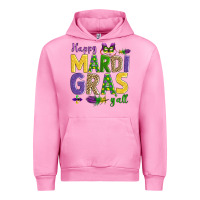 Fuchsia Pink happy mardi gras y'all Urban Hoodie - AdoDesignShop