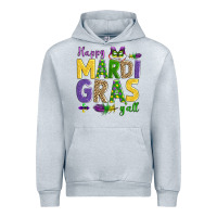 Heather Grey happy mardi gras y'all Urban Hoodie - AdoDesignShop