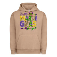 Pigment Burro happy mardi gras y'all Urban Hoodie - AdoDesignShop
