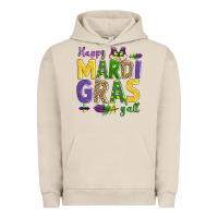 Pigment French Oak happy mardi gras y'all Urban Hoodie - AdoDesignShop