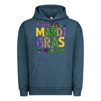 Pigment Midnight Navy happy mardi gras y'all Urban Hoodie - AdoDesignShop